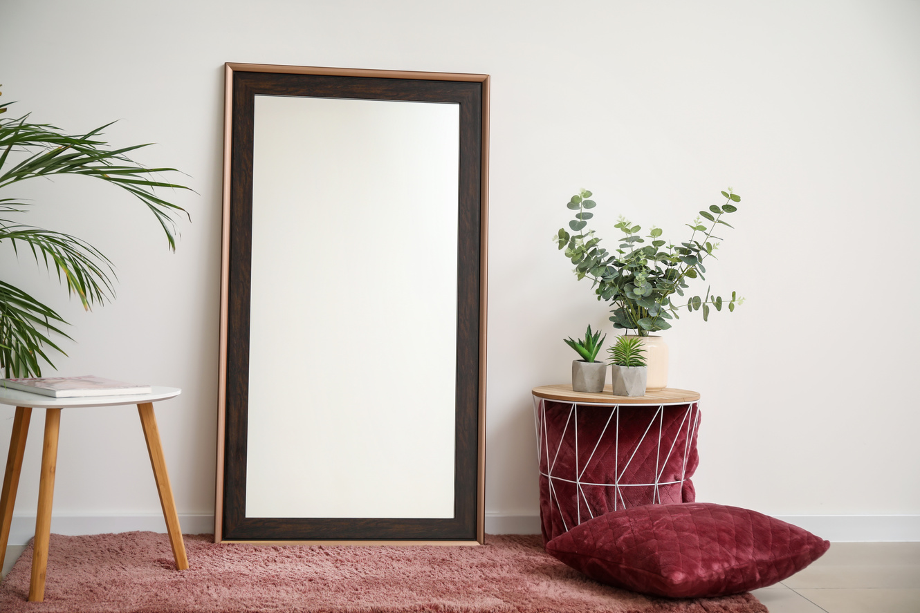 Interior of Room with Big Mirror