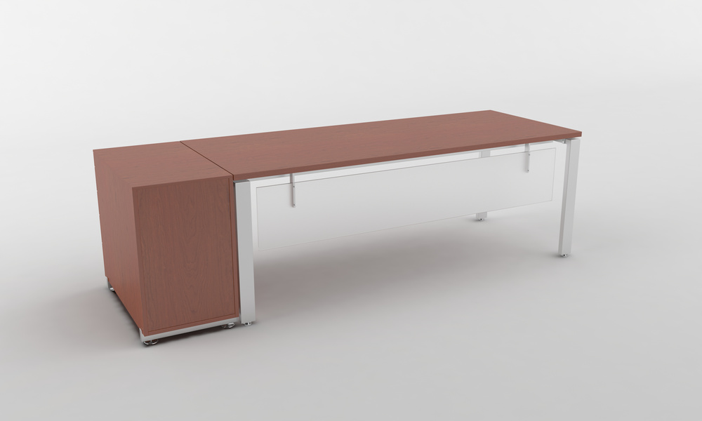 Office Table Disk Furniture 3D Rendering